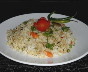 Arroz con zanahorias