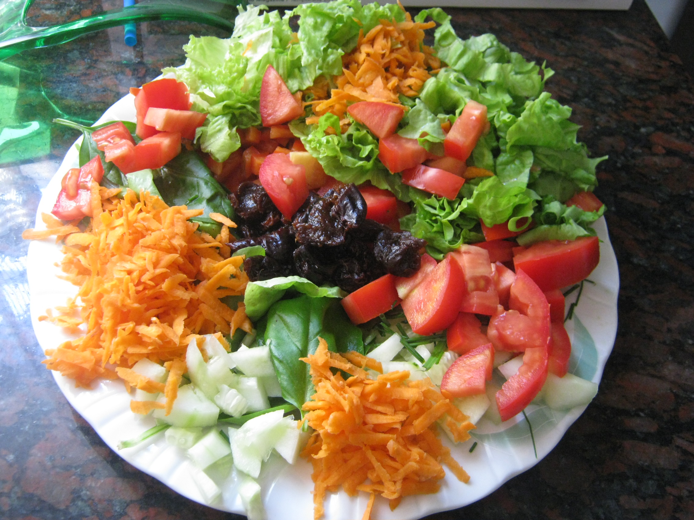 plato ensalada agridulce