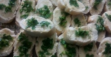 plato canapé perejil
