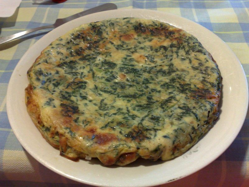 Tortilla de verduras varias al horno