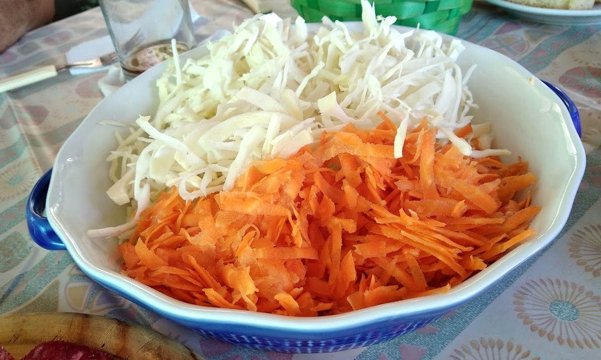 Ensalada repollo con zanahoria