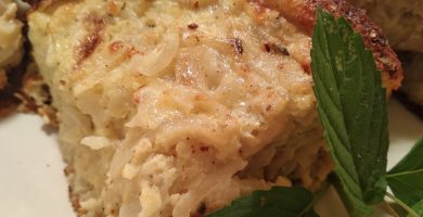 plato con fainá queso