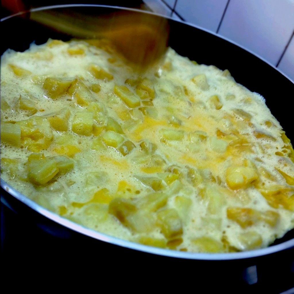 sartén tortilla palmitos