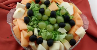plato de ensalada agridulce