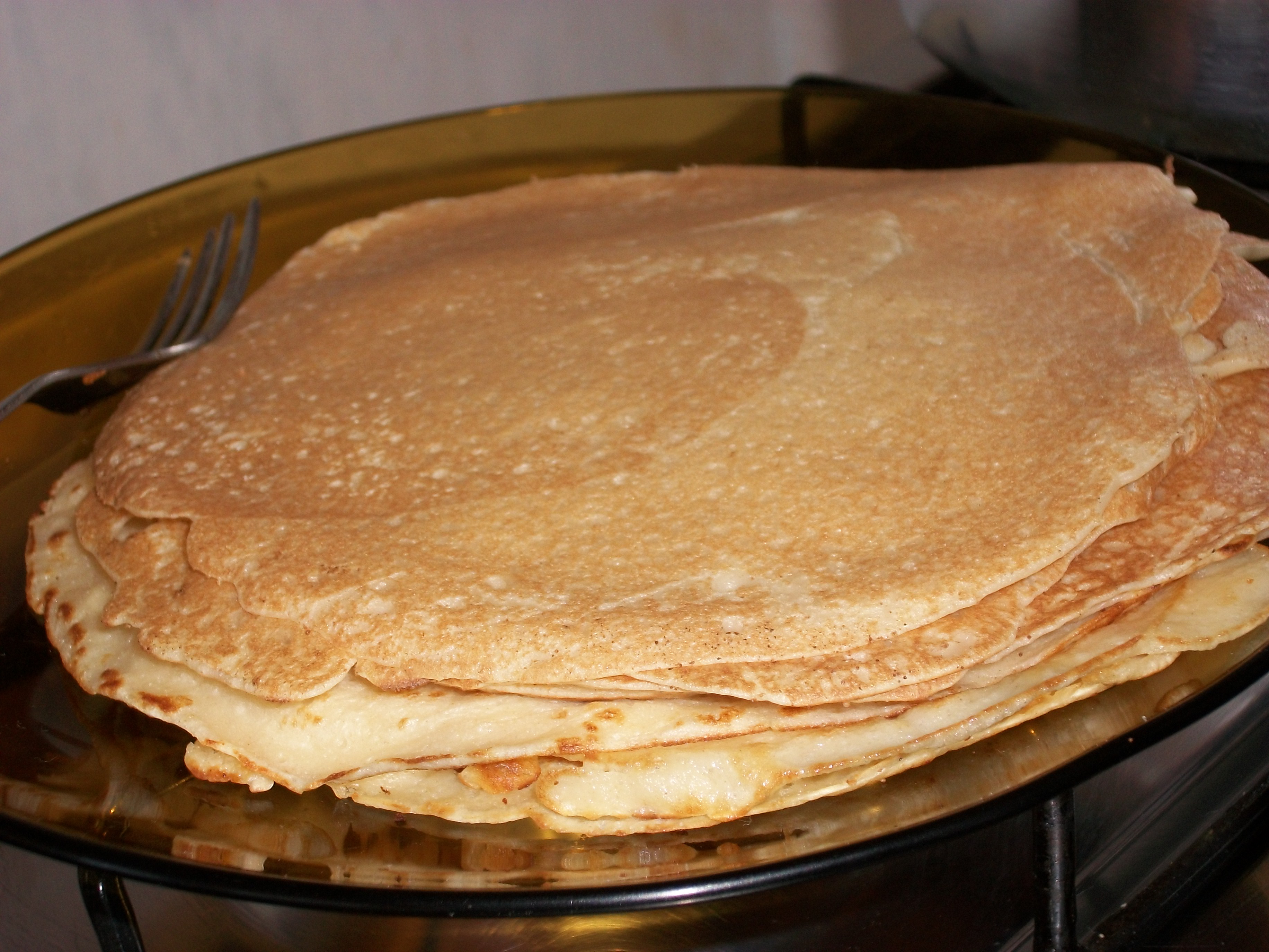 Panqueques con harina de arroz para celíacos