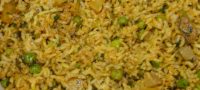 Arroz cocido con vegetales