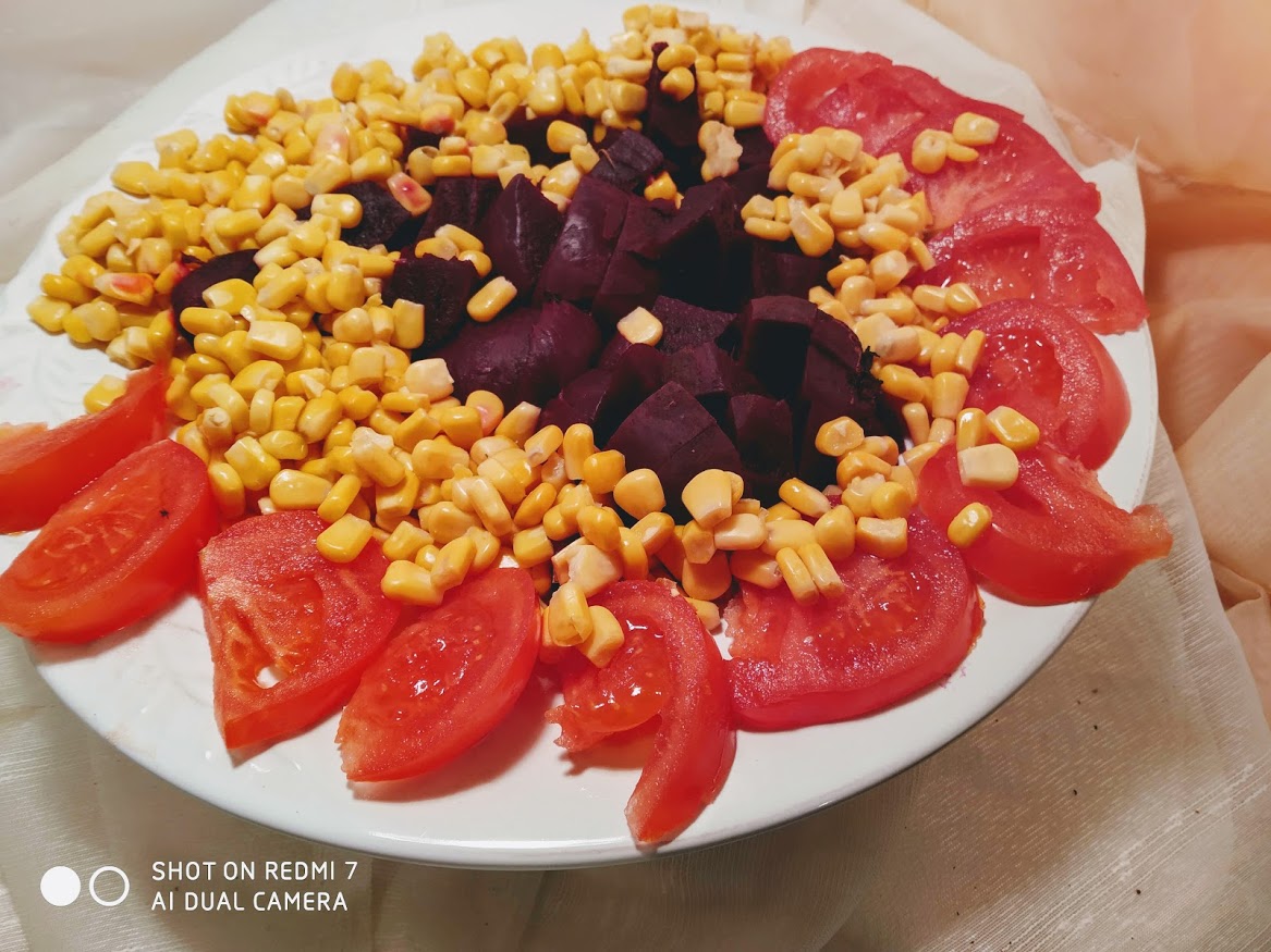 plato con ensalada