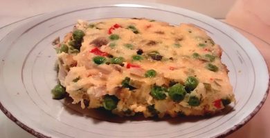 plato trozo de fainá