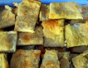 Fainá de maíz y queso