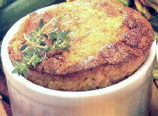 Soufflé de avena y acelga