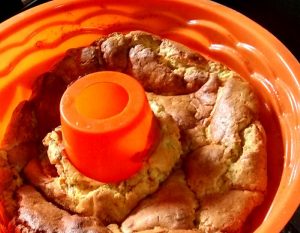 Soufflé de papas con tapa de queso