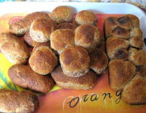 Panes caseros con salvado