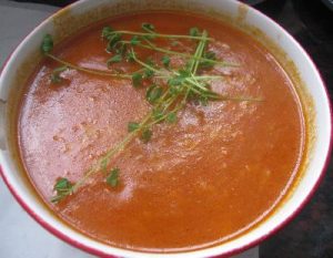 Sopa de zanahorias apta para celíacos