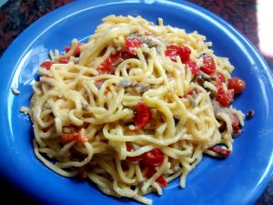 Salsa ultra rápida con tomates cherry
