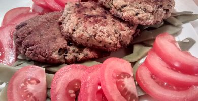 plato tortitas de arroz