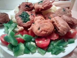 Buñuelos de espinaca sin huevo
