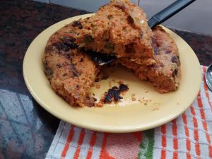 Tortilla de zanahoria sin huevo