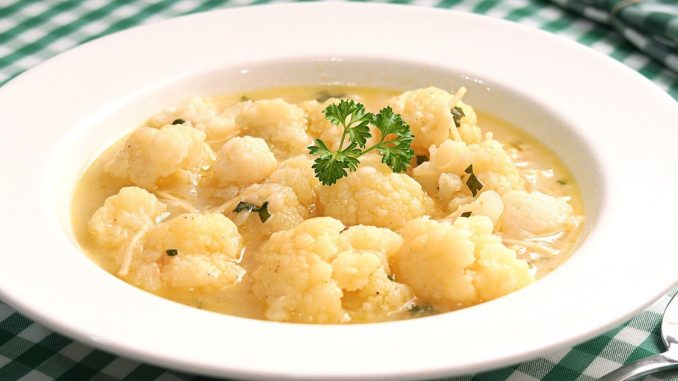 Sopa de coliflor