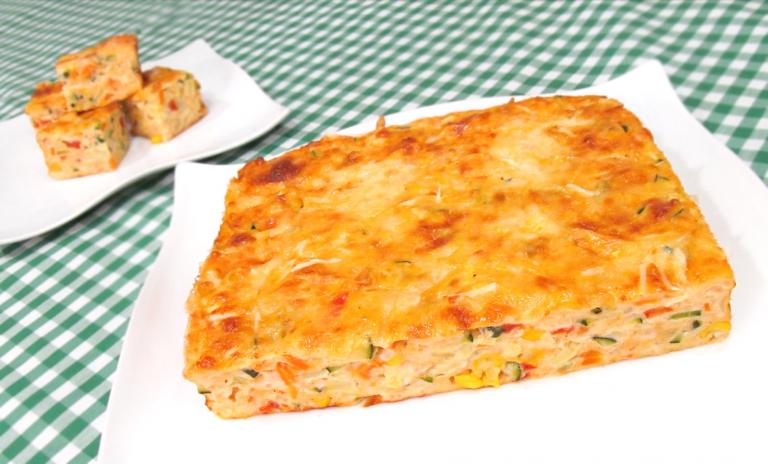 Delicioso pastel de verduras - Recetas Saludables