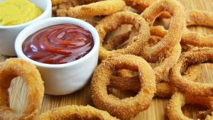 Aros de cebolla crujientes (onion rings)