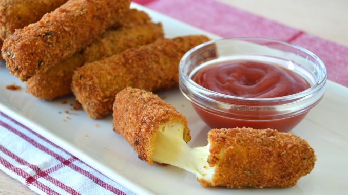 Palitos de mozzarella crujientes