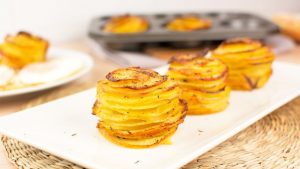 Papas al horno con parmesano y tomillo