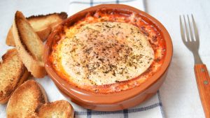 Provolone con tomate al horno