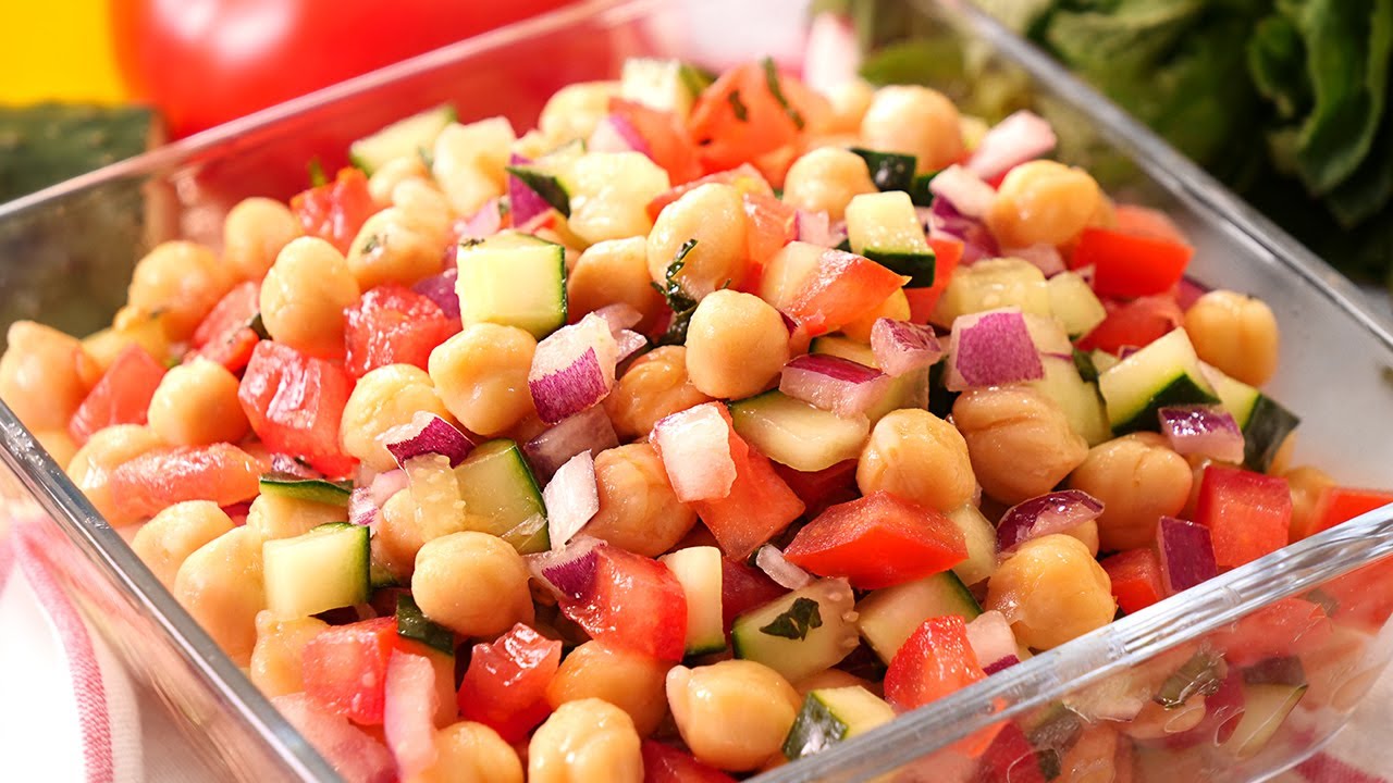 Como hacer garbanzos en ensalada