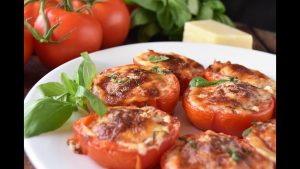 Tomates asados con parmesano