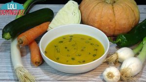 Crema de verduras con calabaza. receta sana, vegana, vegetariana